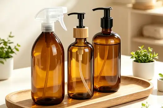 Amber Glass Hand Soap Dispenser: A Stylish and Sustainable Bathroom Upgrade